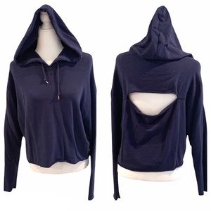 PINK Victoria's Secret Navy Blue Cropped Pullover